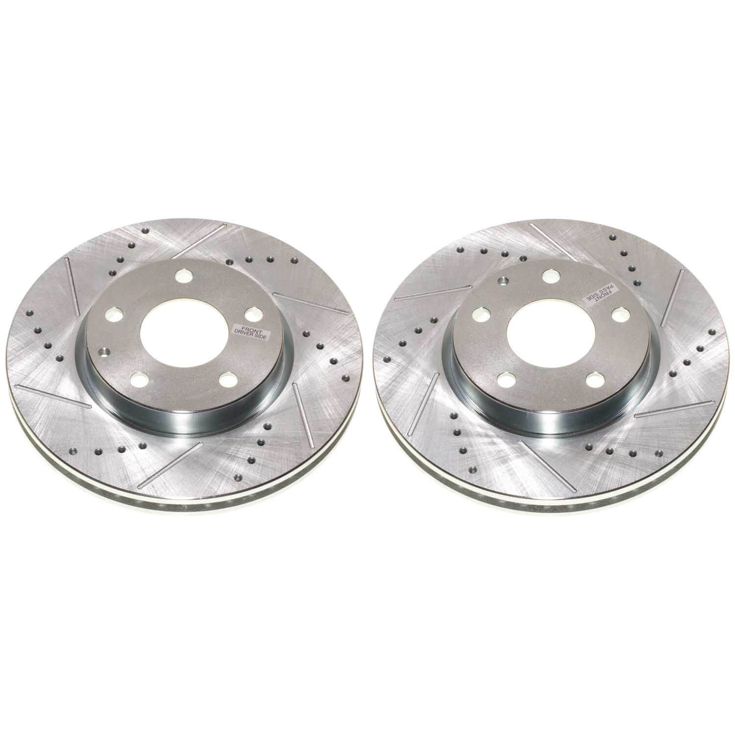 Power Stop JBR1915XPR - Evolution Performance Vented 1-Piece Drilled And Slotted Front Brake Rotors vehicle fitment brake part