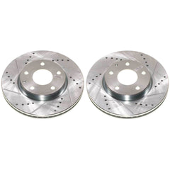 Power Stop JBR1915XPR - Evolution Performance Vented 1-Piece Drilled And Slotted Front Brake Rotors vehicle fitment brake part