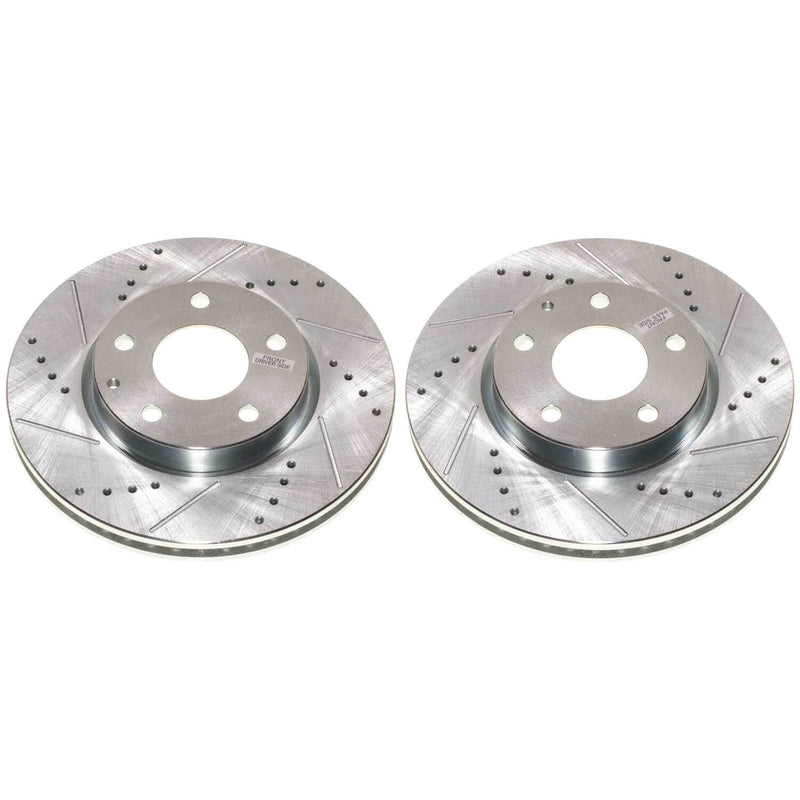 Power Stop JBR1915XPR - Evolution Performance Vented 1-Piece Drilled And Slotted Front Brake Rotors vehicle fitment brake part