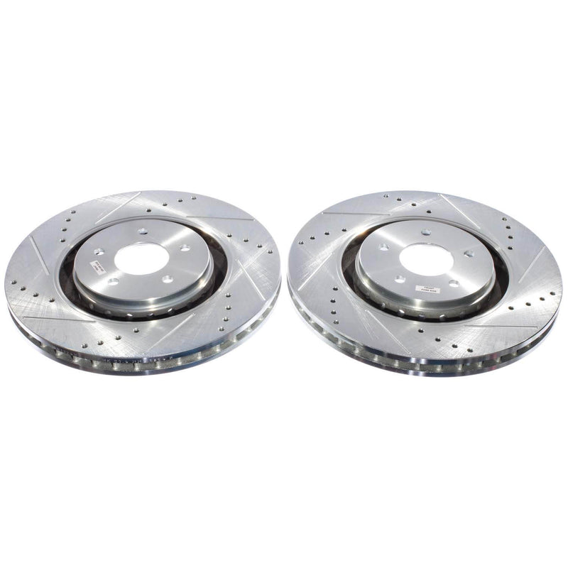 Power Stop JBR1924XPR Evolution Performance Vented 1-Piece Drilled And Slotted Front Brake Rotors for 2022-2024 Infiniti QX60 Autograph, Luxe, Pure, Sensory product image