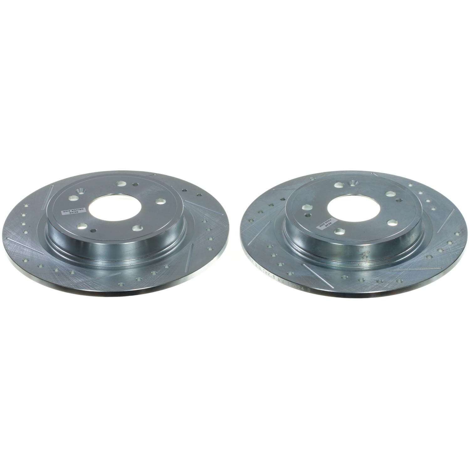 Power Stop JBR1925XPR Evolution Performance Vented 1-Piece Drilled And Slotted Rear Brake Rotors for 2023 Acura Integra A-Spec, Base product image