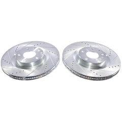 Power Stop JBR1930XPR Evolution Performance Vented 1-Piece Drilled And Slotted Front Brake Rotors for 2023-2024 Mazda CX-50 2.5 S, 2.5 Turbo product image