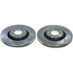 Power Stop JBR1931XPR Evolution Performance Vented 1-Piece Drilled And Slotted Front Brake Rotors for 2022-2023 Kia Carnival EX, LX, Sx, Sx Prestige product image