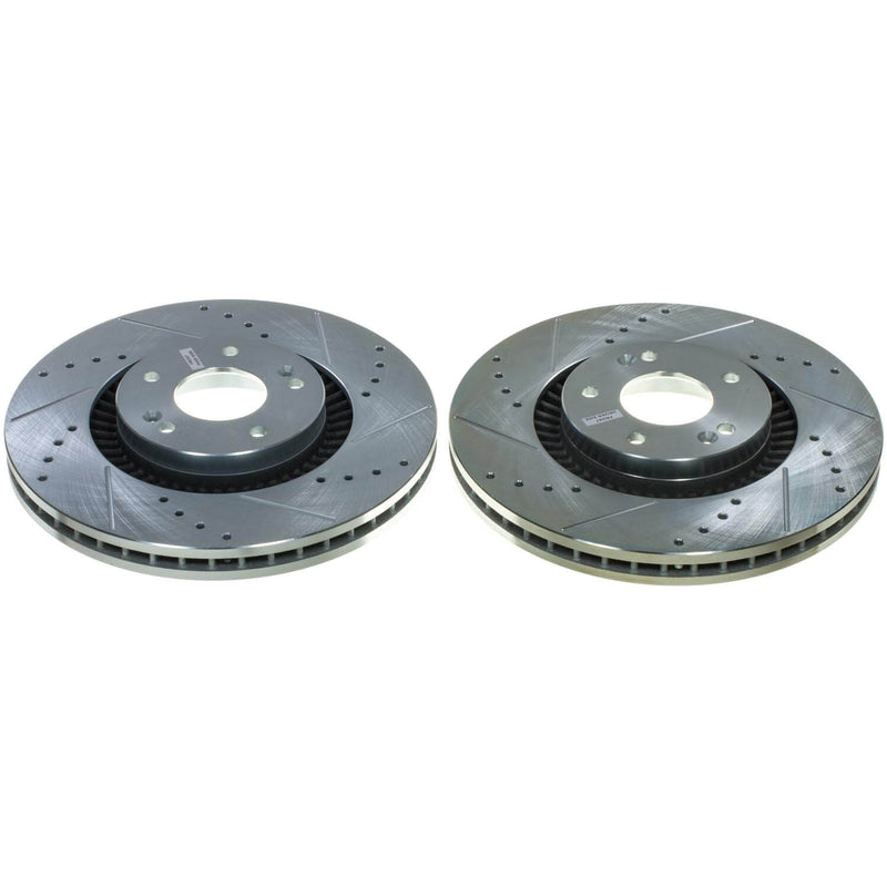 Power Stop JBR1931XPR Evolution Performance Vented 1-Piece Drilled And Slotted Front Brake Rotors for 2022-2023 Kia Carnival EX, LX, Sx, Sx Prestige product image