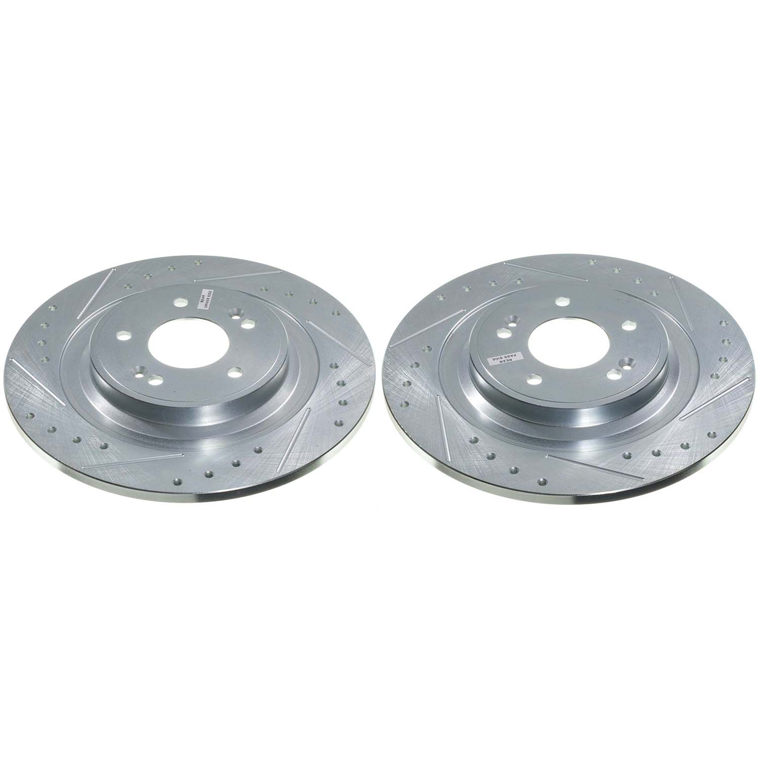 Power Stop JBR1932XPR Evolution Performance Vented 1-Piece Drilled And Slotted Rear Brake Rotors for 2022-2023 Kia Carnival EX, LX, Sx, Sx Prestige product image