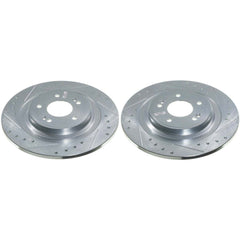 Power Stop JBR1932XPR Evolution Performance Vented 1-Piece Drilled And Slotted Rear Brake Rotors for 2022-2023 Kia Carnival EX, LX, Sx, Sx Prestige product image