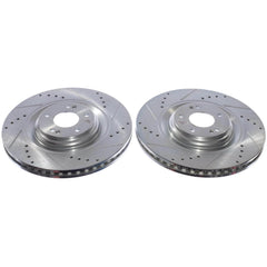 Power Stop JBR1936XPR Evolution Performance Vented 1-Piece Drilled And Slotted Front Brake Rotors for 2022-2023 Hyundai Elantra Base product image