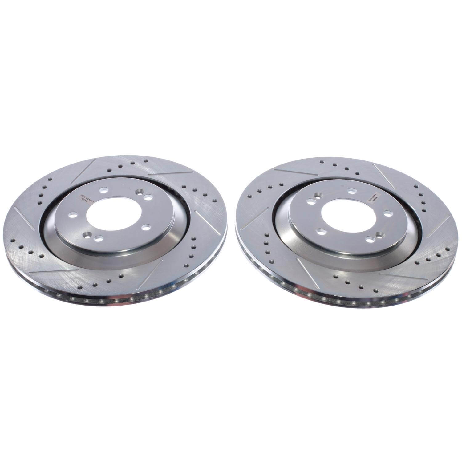 Power Stop JBR1937XPR Evolution Performance Vented 1-Piece Drilled And Slotted Rear Brake Rotors for 2022-2023 Hyundai Elantra Base product image