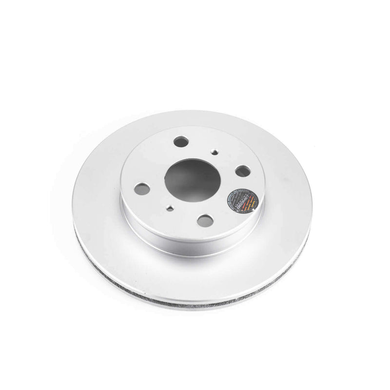 Power Stop JBR390EVC Evolution Geomet Coated 1-Piece Plain Front Brake Rotors for 1990 Geo Prizm Base product image