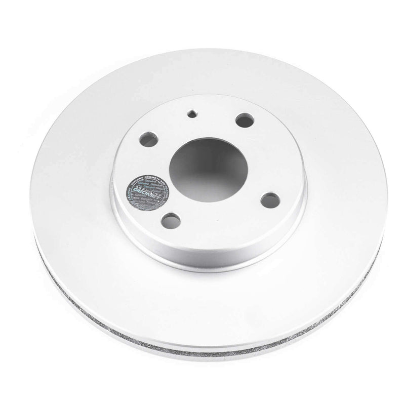 Power Stop JBR549EVC Evolution Geomet Coated 1-Piece Plain Front Brake Rotors for 1991 Ford Escort GT product image