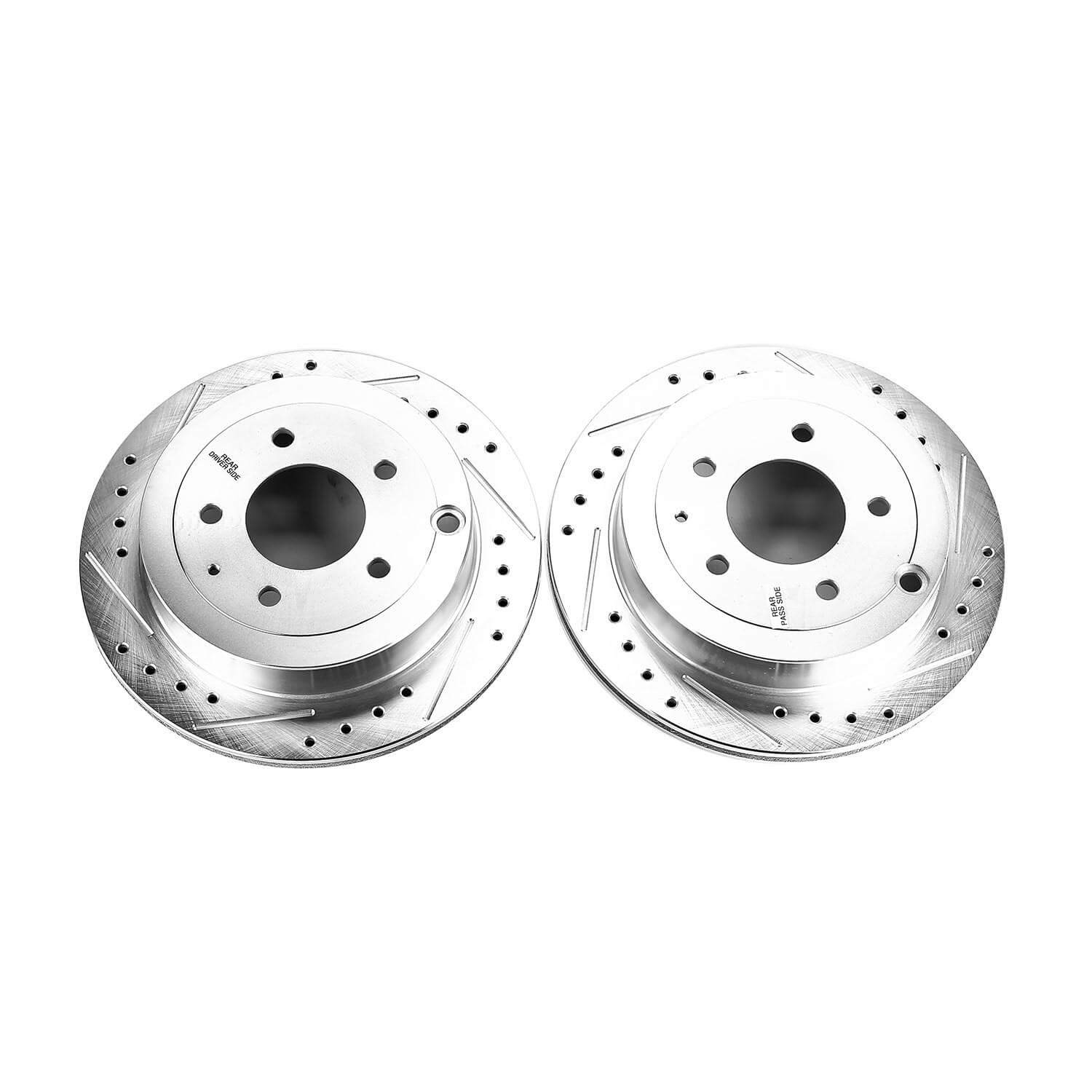 Power Stop JBR575XPR Evolution Performance 1-Piece Drilled And Slotted Rear Brake Rotors for 1992-1995 Mazda 929 Base product image