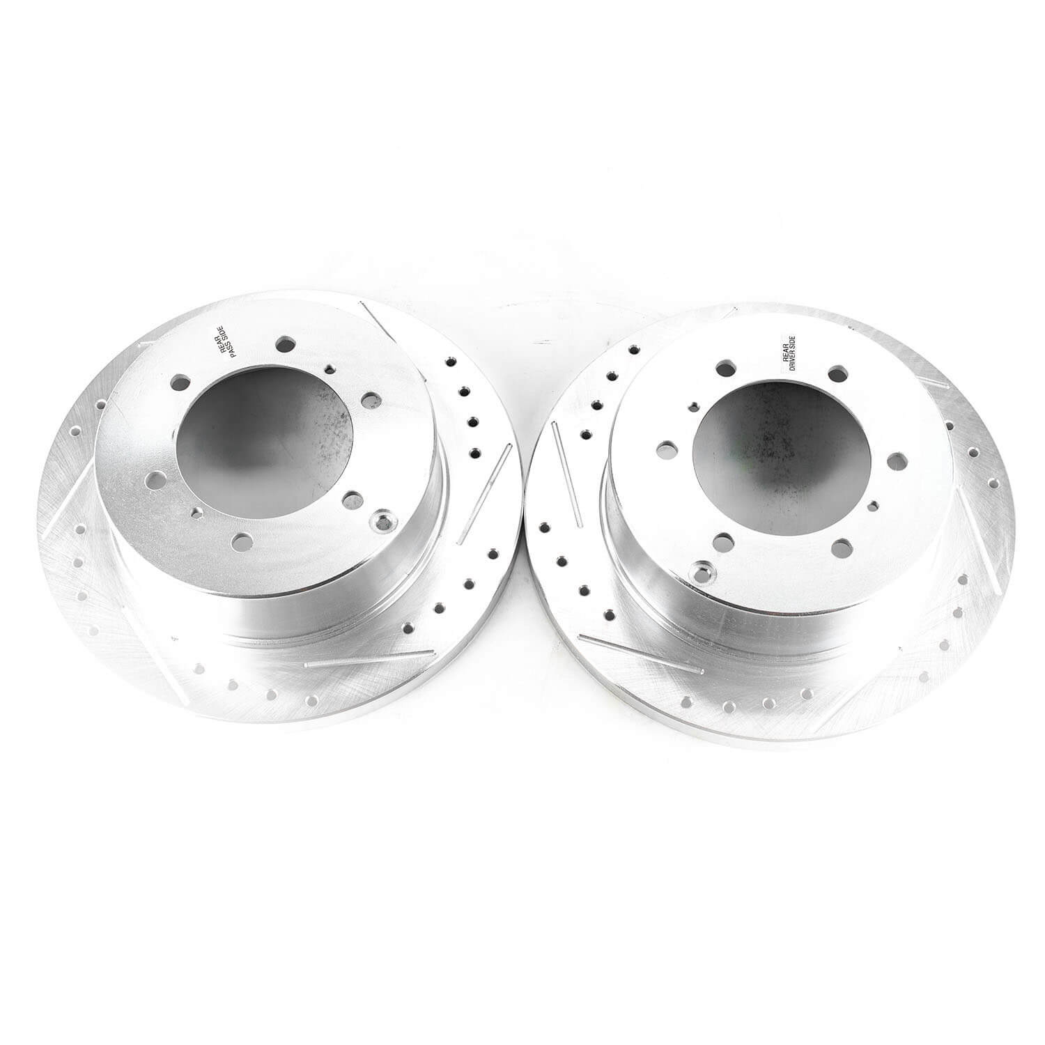 Power Stop JBR724XPR Evolution Performance 1-Piece Drilled And Slotted Rear Brake Rotors for 1992-1993 Mitsubishi Montero Base, LS, RS, SR product image