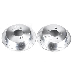 Power Stop JBR958XPR Evolution Performance Drilled And Slotted Brake Rotor - Pair (Rear) for 2001-2016 Hyundai Santa Fe product image