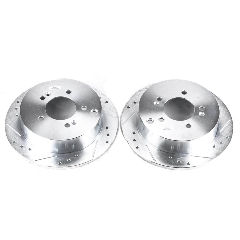 Power Stop JBR958XPR Evolution Performance Drilled And Slotted Brake Rotor - Pair (Rear) for 2001-2016 Hyundai Santa Fe product image