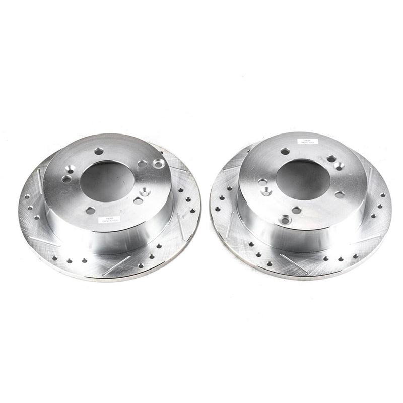 Power Stop JBR959XPR Evolution Performance Drilled And Slotted Brake Rotor - Pair (Rear) for 2001-2010 Hyundai Sonata product image