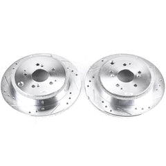 Power Stop JBR960XPR Evolution Performance Drilled And Slotted Brake Rotor - Pair (Rear) for 2001-2008 Acura Mdx product image