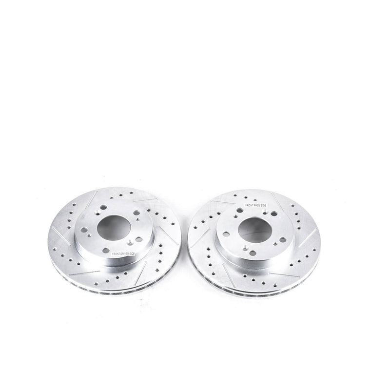 Power Stop JBR962XPR Evolution Performance Drilled And Slotted Brake Rotor - Pair (Front) for 2002-2015 Acura Rsx product image
