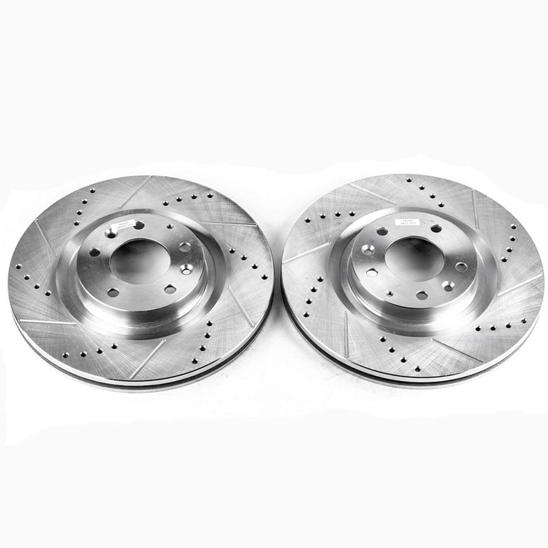 Power Stop JBR968XPR Evolution Performance Drilled And Slotted Brake Rotor - Pair (Front) for 2004-2011 Mazda RX-8 product image