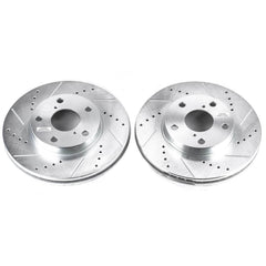 Power Stop JBR974XPR Evolution Performance Drilled And Slotted Brake Rotor - Pair (Front) for 2001-2005 Toyota RAV4 product image