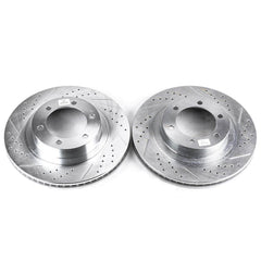 Power Stop JBR975XPR Evolution Performance Drilled And Slotted Brake Rotor - Pair (Front) for 2003-2009 Lexus GX470 product image