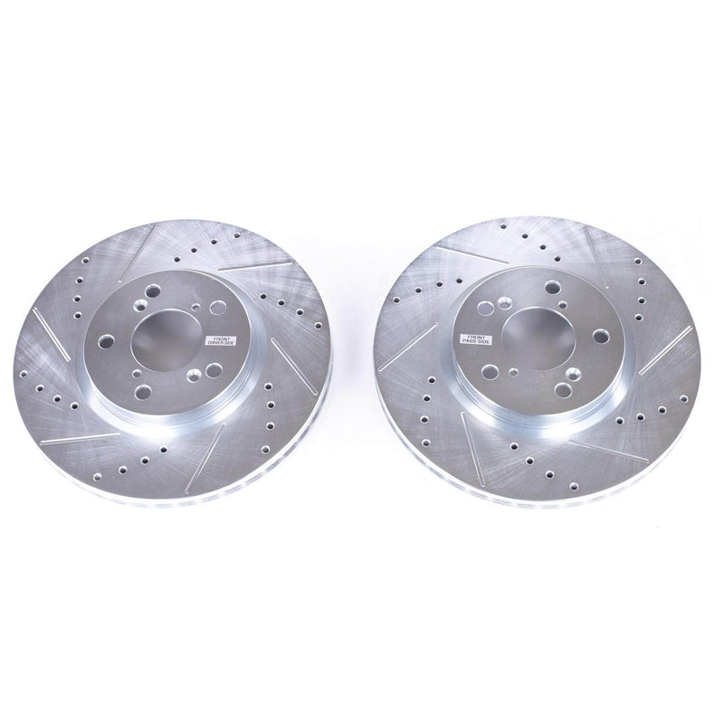 Power Stop JBR984XPR Evolution Performance Drilled And Slotted Brake Rotor - Pair (Front) for 2006-2014 Honda Ridgeline Rt Rtl Rts product image