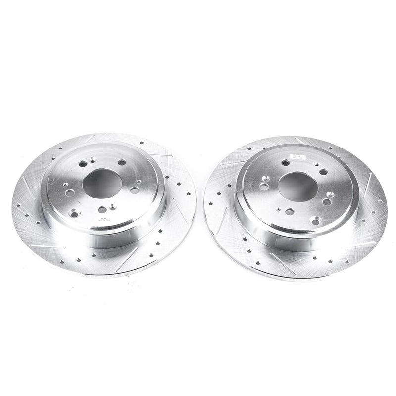 Power Stop JBR985XPR Evolution Performance Drilled And Slotted Brake Rotor - Pair (Rear) for 2006-2014 Honda Ridgeline Rt Rtl Rts product image