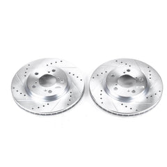 Power Stop JBR989XPR Evolution Performance Drilled And Slotted Brake Rotor - Pair (Front) for 2005-2010 Honda Odyssey product image