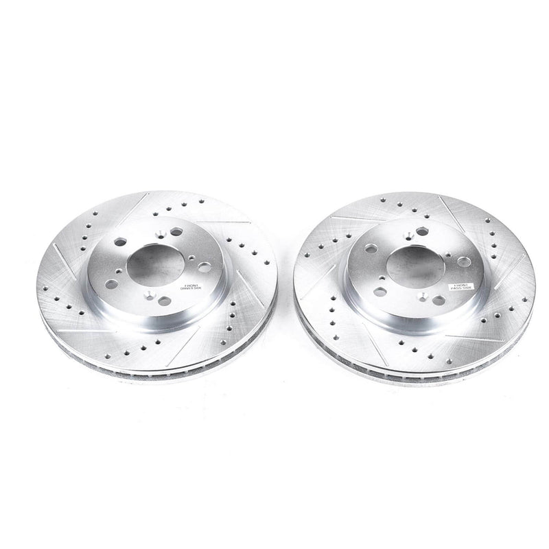 Power Stop JBR989XPR Evolution Performance Drilled And Slotted Brake Rotor - Pair (Front) for 2005-2010 Honda Odyssey product image