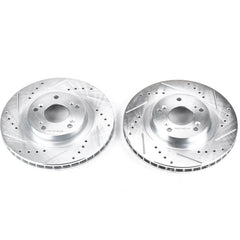 Power Stop JBR991XPR Evolution Performance Drilled And Slotted Brake Rotor - Pair (Front) for 2002-2015 Acura Ilx product image