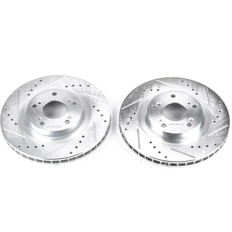Power Stop JBR991XPR Evolution Performance Drilled And Slotted Brake Rotor - Pair (Front) for 2002-2015 Acura Ilx product image