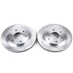 Power Stop JBR993XPR Evolution Performance Drilled And Slotted Brake Rotor - Pair (Front) for 2004-2005 INFINITI QX56 product image