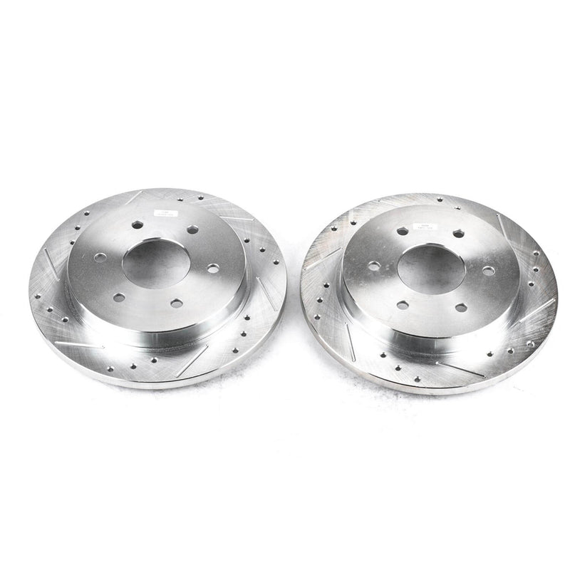 Power Stop JBR994XPR Evolution Performance Drilled And Slotted Brake Rotor - Pair (Rear) for 2004-2018 INFINITI QX56 product image