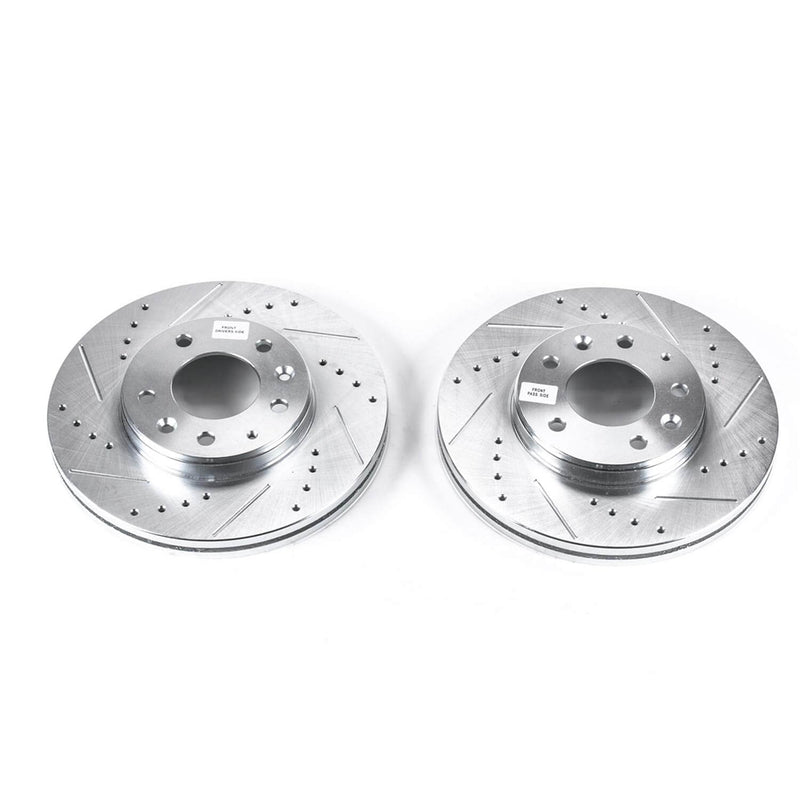 Power Stop JBR998XPR Evolution Performance Drilled And Slotted Brake Rotor - Pair (Front) for 2003-2005 Mazda 6 I product image