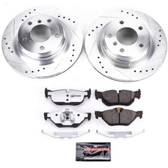 Power Stop K044-26 Z26 Street Warrior 1-Click Rear Brake Kit for 2006-2010 BMW 325I product image