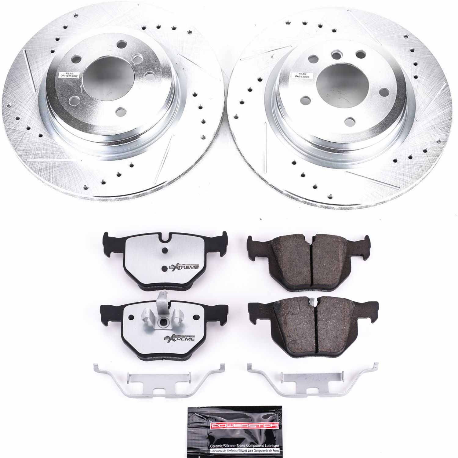 Power Stop K045-26 - Z26 Street Warrior 1-Click Rear Brake Kit vehicle fitment brake part
