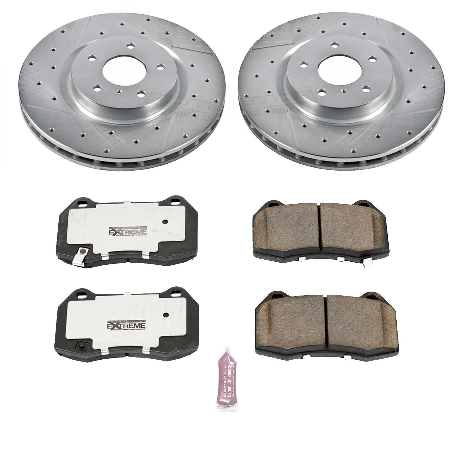 Power Stop K104-26 Z26 Extreme Street Warrior 1-Click Brake Kit (Front) for 2003-2008 INFINITI G35 product image