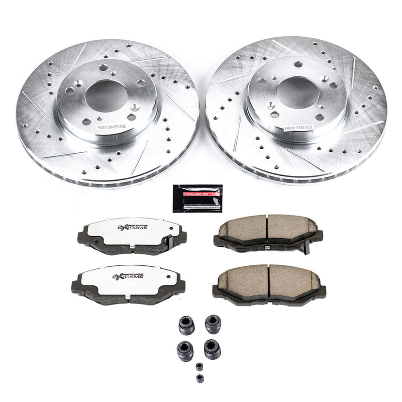 Power Stop K1043-26 Z26 Extreme Street Warrior 1-Click Brake Kit (Front) for 2002-2021 Acura Ilx product image