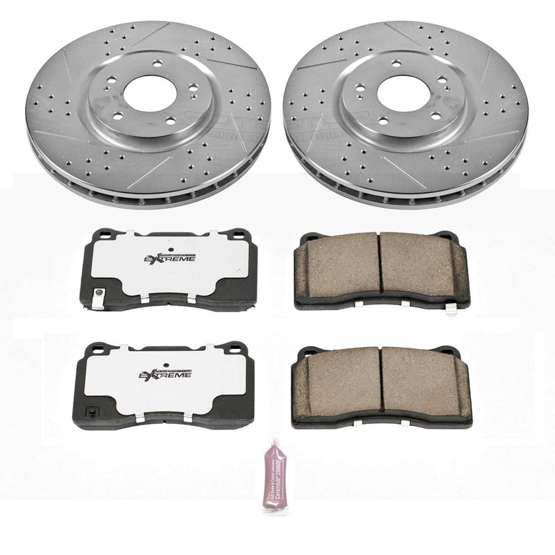 Power Stop K107-26 Z26 Extreme Street Warrior 1-Click Brake Kit (Front) for 2003-2006 Mitsubishi Lancer Evolution product image