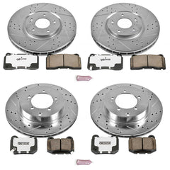 Power Stop K108-26 Z26 Extreme Street Warrior 1-Click Brake Kit (Front And Rear) for 2003-2006 Mitsubishi Lancer Evolution product image