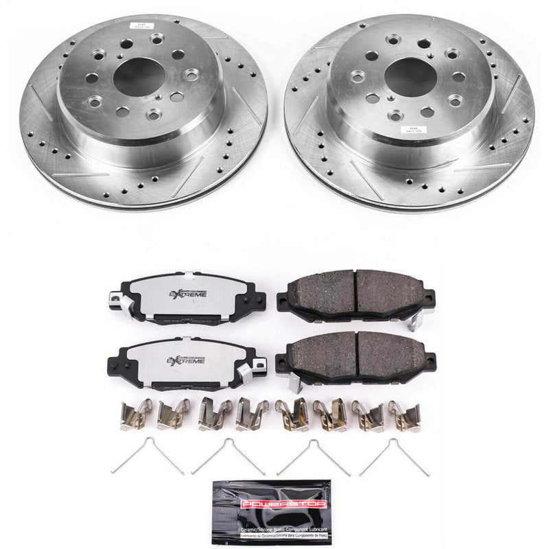 Power Stop K1080-26 Z26 Street Warrior 1-Click Rear Brake Kit for 1993-1997 Lexus GS300 product image
