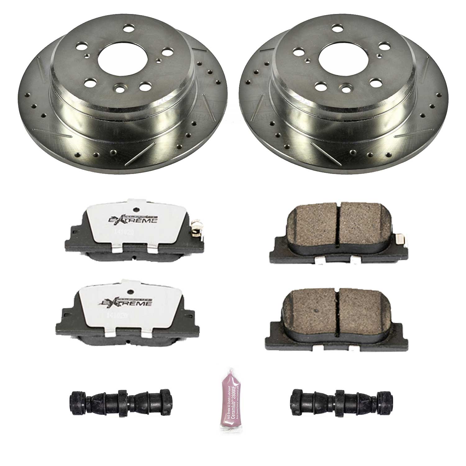 Power Stop K1084-26 Z26 Extreme Street Warrior 1-Click Brake Kit (Rear) for 2000-2001 Lexus ES300 product image
