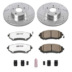 Power Stop K1124-26 Z26 Extreme Street Warrior 1-Click Brake Kit (Front) for 2002-2010 Saab 9-2X Linear product image