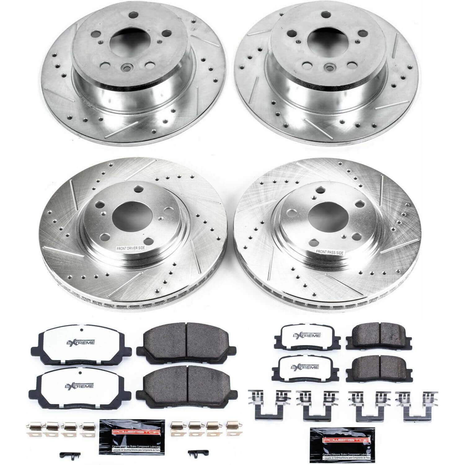 Power Stop K1139-36 Z36 Severe-Duty Truck And Tow 1-Click Front And Rear Brake Kit for 2001-2003 Toyota Highlander product image