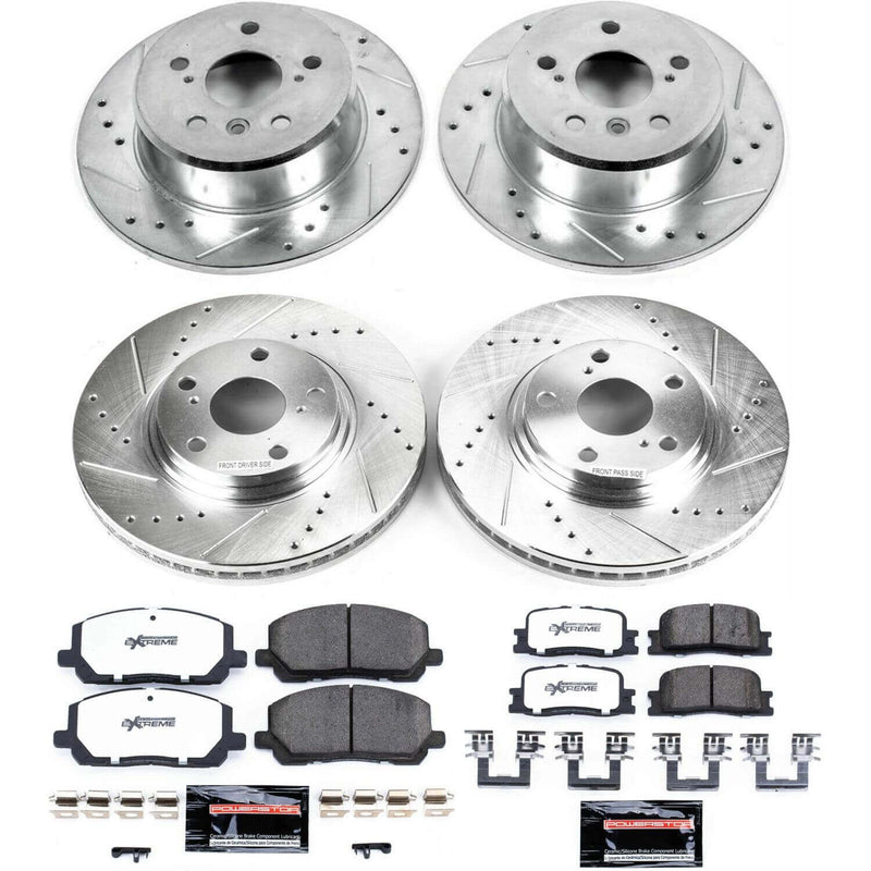 Power Stop K1139-36 Z36 Severe-Duty Truck And Tow 1-Click Front And Rear Brake Kit for 2001-2003 Toyota Highlander product image