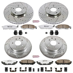 Power Stop K114-26 Z26 Extreme Street Warrior 1-Click Brake Kit - 319 mm Rotors (Front And Rear) for 2005-2013 INFINITI G25 product image