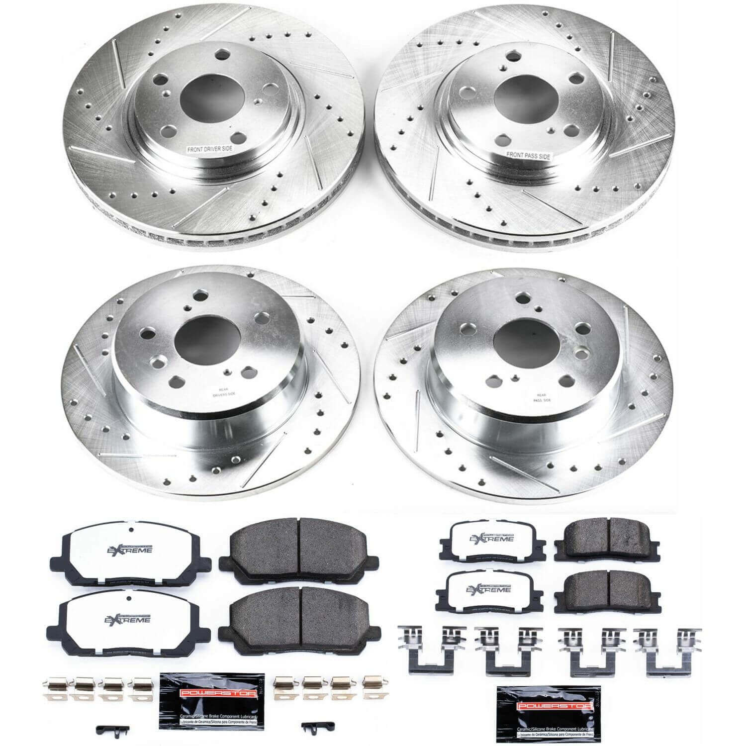Power Stop K1140-36 Z36 Severe-Duty Truck And Tow 1-Click Front And Rear Brake Kit for 2001-2003 Toyota Highlander product image
