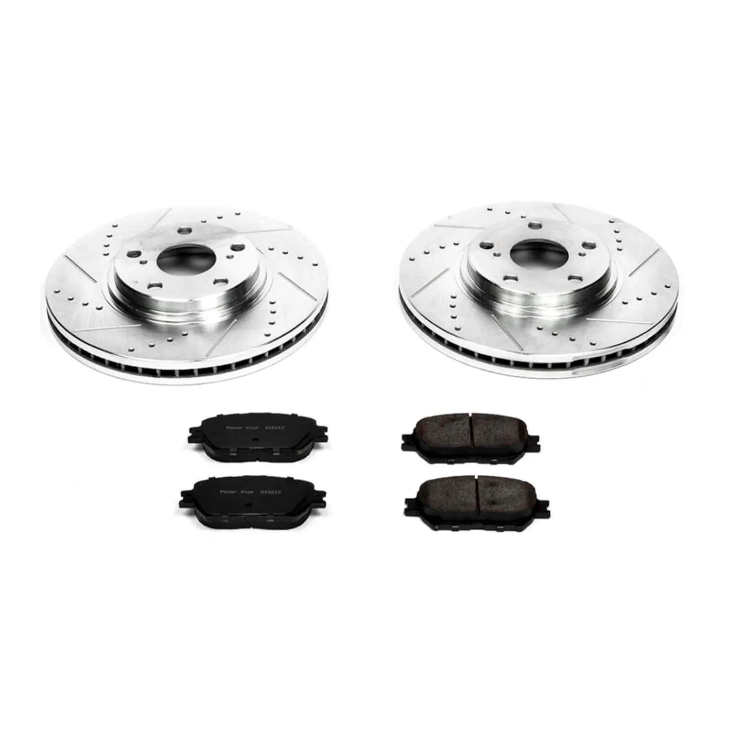 Power Stop K1143 - Z23 Evolution Sport Performance 1-Click Brake Kit With Hardware - With Stepped Hub (Front)