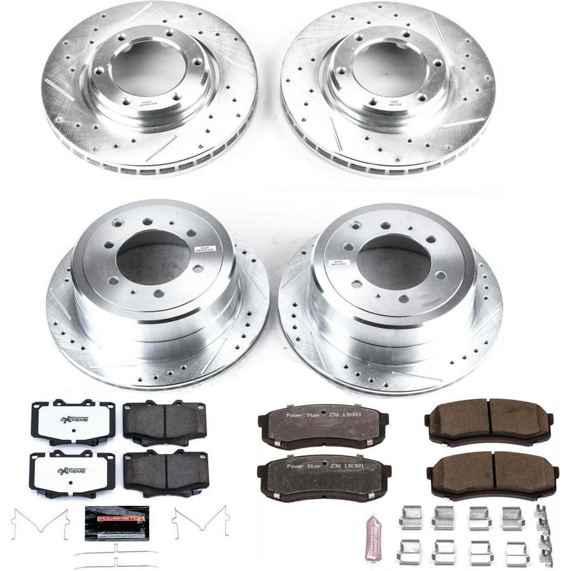 Power Stop K1155-36 Z36 Severe-Duty Truck And Tow 1-Click Front And Rear Brake Kit for 1993-1997 Lexus LX450 product image