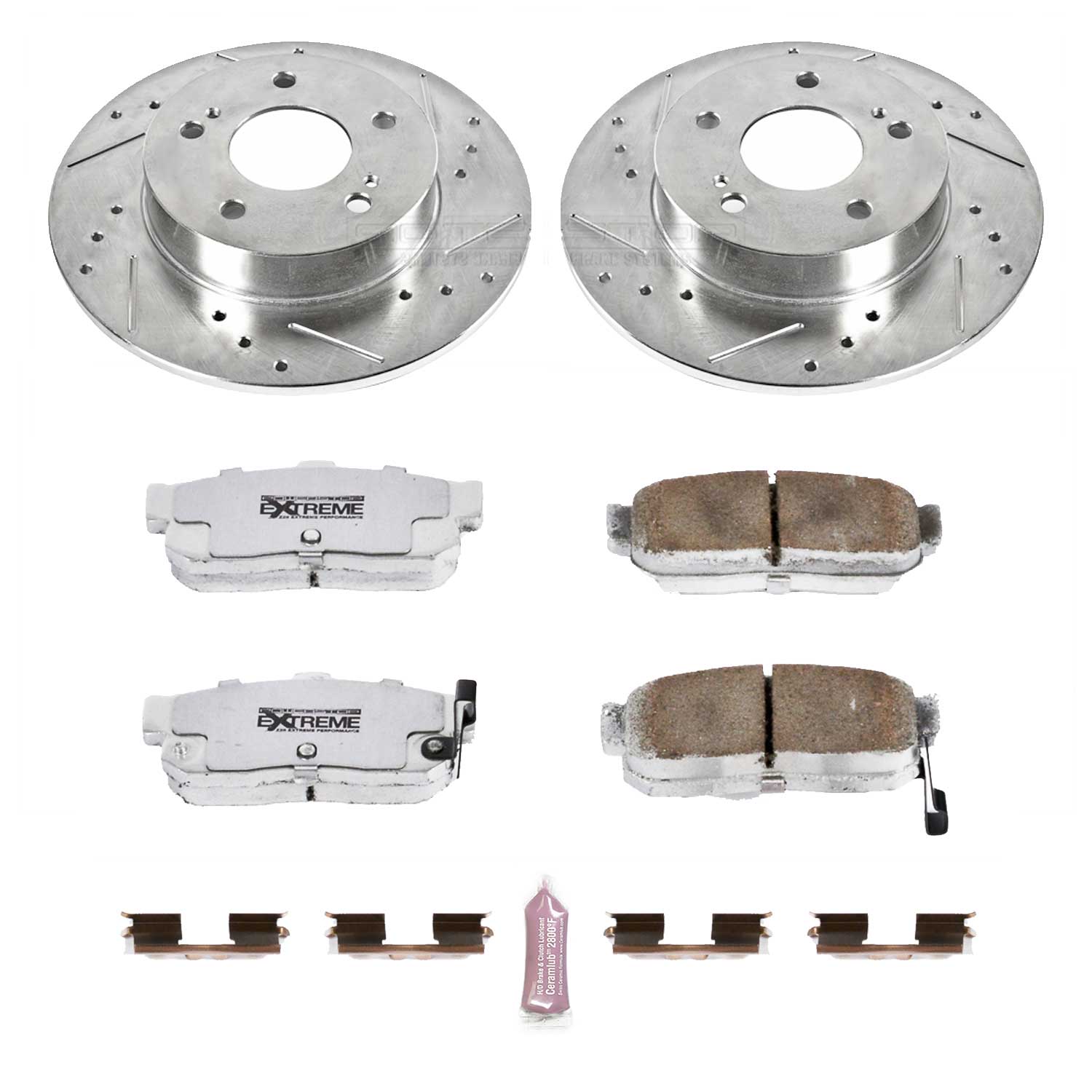 Power Stop K1168-26 Z26 Extreme Street Warrior 1-Click Brake Kit (Rear) for 1995-2001 INFINITI I30 product image