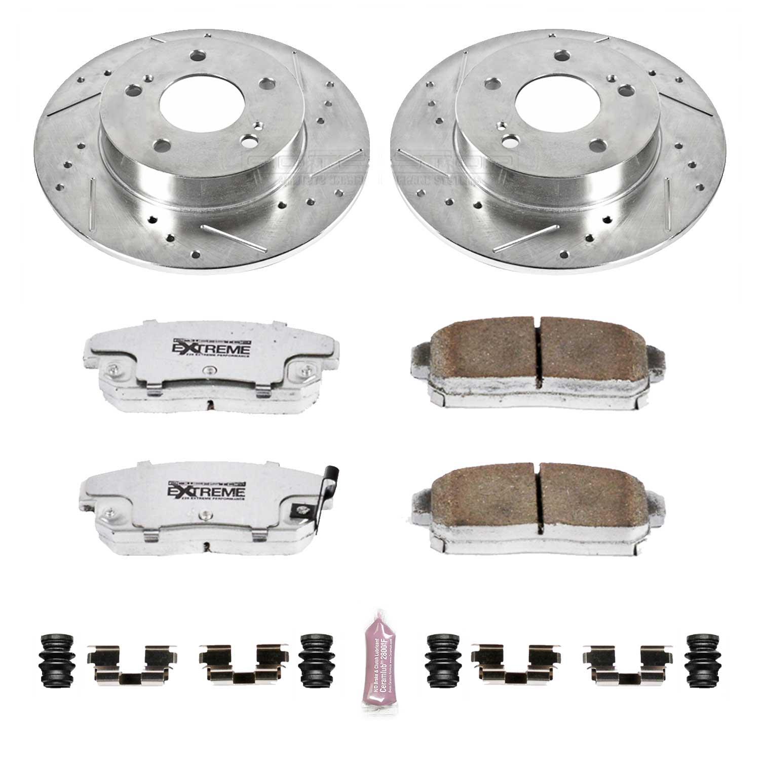Power Stop K1169-26 Z26 Extreme Street Warrior 1-Click Brake Kit (Rear) for 2001-2004 INFINITI I30 product image